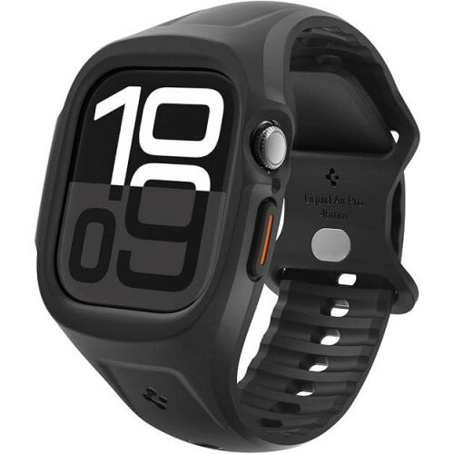 Spigen Liquid Air Pro Case + Band for Apple Watch 10/11 (46mm) - Matte Black