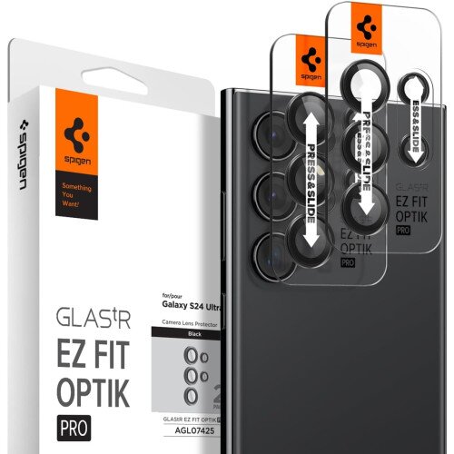 Spigen Optik Pro EZ Fit Lens Protector for Galaxy S24 Ultra - Black
