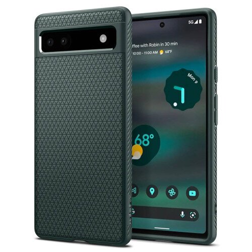 Spigen Pixel 6a Case Liquid Air - Midnight Green
