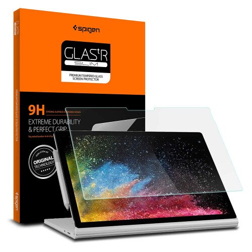Spigen Screen Protector - Tempered Glass for Microsoft Surface Book 2 - 13.5 Inch