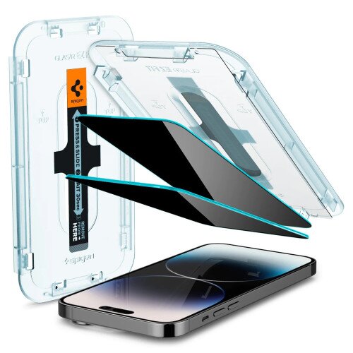 Spigen Screen Protector EZ FIT GLAS.tR Privacy For iPhone 14 Pro