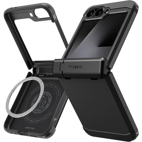 Spigen Tough Armor Pro (Mag Fit) Case for Galaxy Z Flip 6 - Black