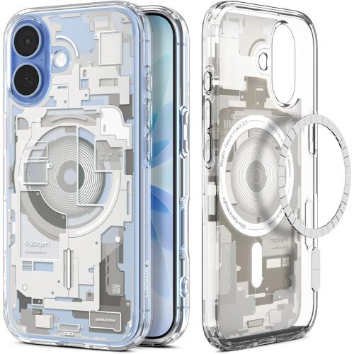 Spigen Ultra Hybrid Zero One (Mag Fit) Case with Camera Control for iPhone 17 - Natural Titanium