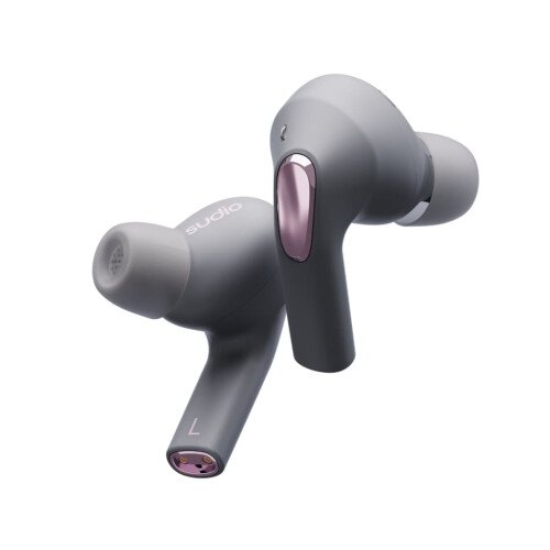 Sudio E2 Hybrid Active Noise Cancellation True Wireless Earbuds - Electric Grey