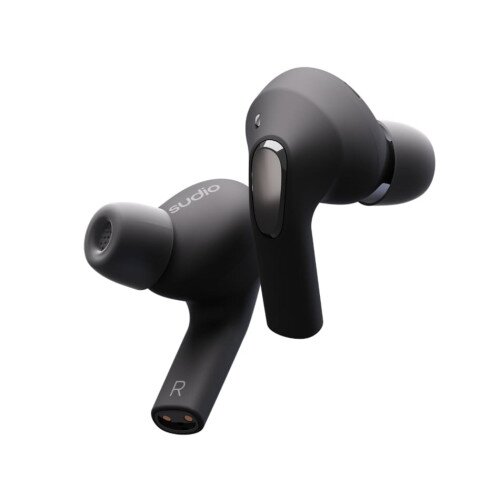 Sudio E2 Hybrid Active Noise Cancellation True Wireless Earbuds - Black