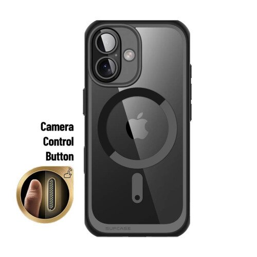 SUPCASE 6.1 inch Unicorn Beetle MAG Slim Clear MagSafe Camera Control Button Case for iPhone 16