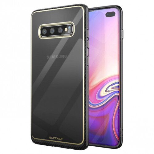SUPCASE Galaxy S10 Plus Unicorn Beetle Metro Clear Case - Gold