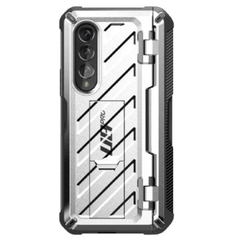 SUPCASE Galaxy Z Fold3 Unicorn Beetle PRO Rugged Case with S-Pen Holder - Silver