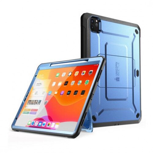 SUPCASE iPad Pro 12.9 Inch (2020) Unicorn Beetle Pro Rugged Case - Metallic Blue