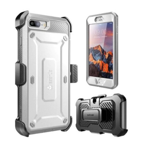 SUPCASE iPhone 7 Plus / 8 Plus Unicorn Beetle Pro Holster Case - White