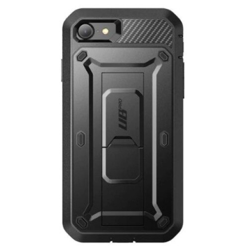 SUPCASE iPhone SE Unicorn Beetle Pro Full-Body Case with Kickstand - Black