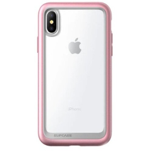 SUPCASE iPhone X / XS Unicorn Beetle Style Slim Clear Case - Rose Gold