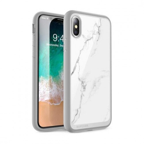 SUPCASE iPhone XS Max Unicorn Beetle Style Slim Clear Case - Marble