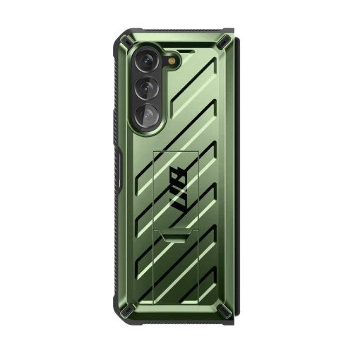 SUPCASE Unicorn Beetle Kickstand Case with Screen Protector for Galaxy Z Fold5 - Dark Green