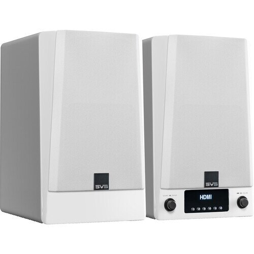 SVS Prime Wireless Pro Powered Speaker Pair - Piano Gloss White
