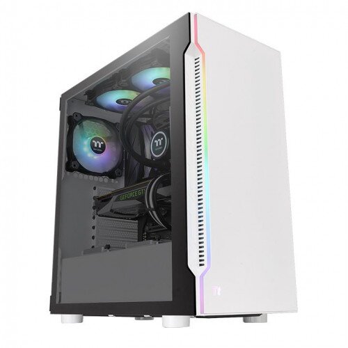 Thermaltake H200 TG RGB Middle Tower Computer Case - White