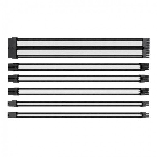 Thermaltake TtMod Sleeve Cable (Cable Extension) - White/Black