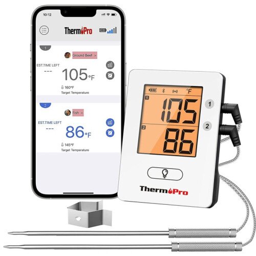 ThermoPro TP910 500FT Bluetooth Meat Thermometer for Smokers