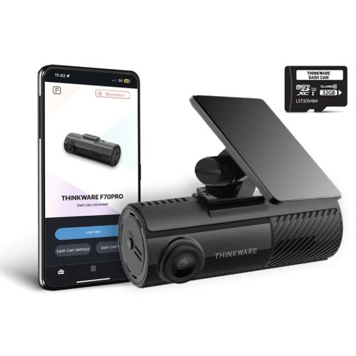 THINKWARE F70 PRO Dash Cam with 32GB MicroSD Card
