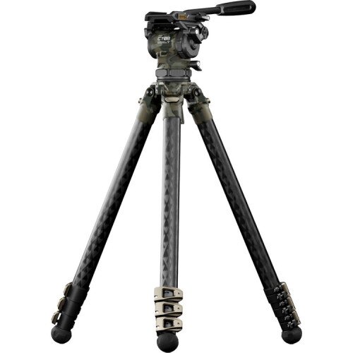Tilta CT08 75mm Cine Fluid Head with 3-Stage Carbon Fiber Tripod Legs (8KG)