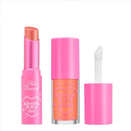 Too Faced Tickled Peach Lip Tint & Gloss Set