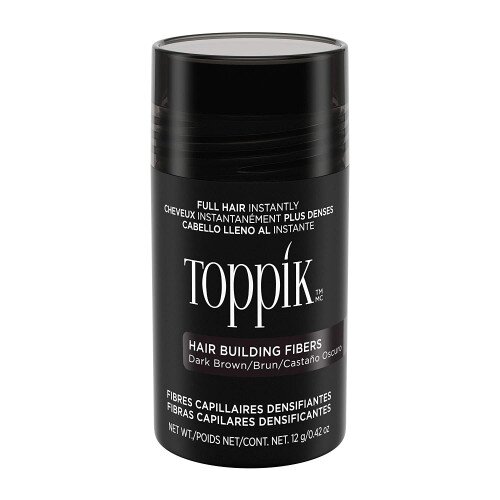 Toppik Hair Building Fibers Makes Fine Hair Look Completely Thick & Full - Regular - Dark Brown
