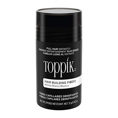 Toppik Hair Building Fibers Makes Fine Hair Look Completely Thick & Full - Regular - White