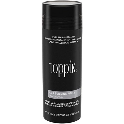 Toppik Hair Building Fibers Makes Fine Hair Look Completely Thick & Full - Economy - Gray
