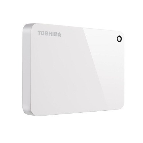 Toshiba Canvio Advance Portable External Hard Drive - 3TB - White