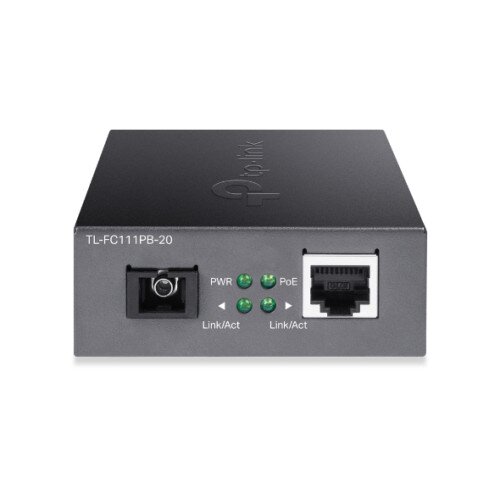 TP-Link 10/100Mbps WDM Media Converter with 1-Port PoE