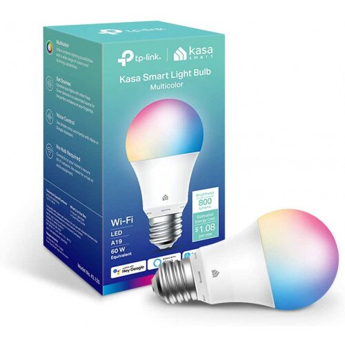 TP-Link Kasa Smart WiFi Light Bulb, Multicolor