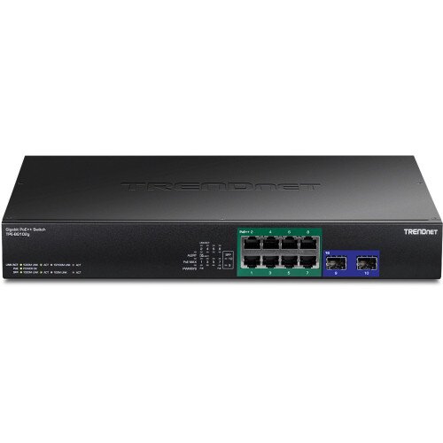 TRENDnet 10-Port Gigabit PoE++ Switch (Version v2.0R)