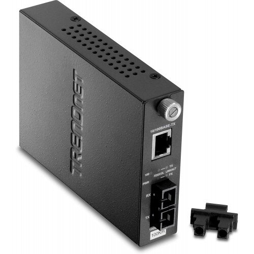 TRENDnet 100Base-TX to 100Base-FX Single Mode SC Fiber Converter