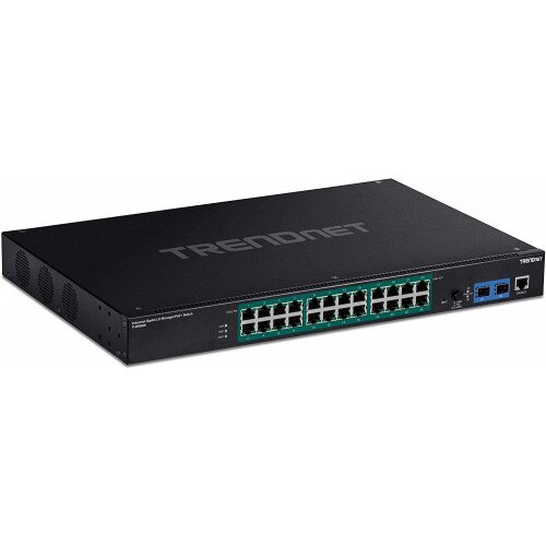 TRENDnet 26-Port Industrial Gigabit L2 Managed PoE+ Rackmount Switch