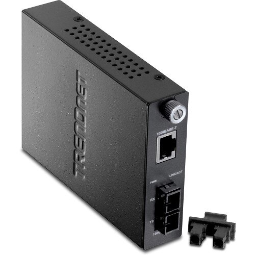 TRENDnet Intelligent 1000Base-T to 1000Base-LX Single-Mode SC Fiber Converter (50km/31miles)