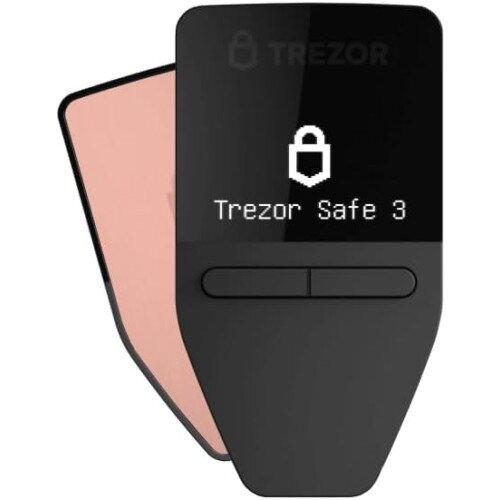 TREZOR Safe 3 The Next Generation of Hardware Wallet - Galactic Rose