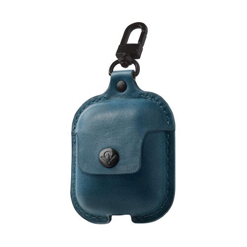 Twelve South AirSnap AirPods Leather Road Case - Deep Teal