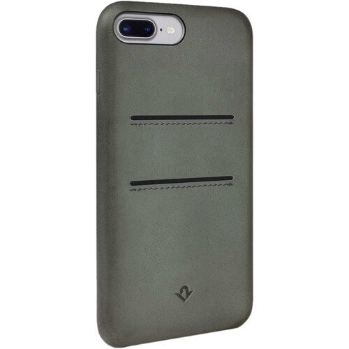 Twelve South RelaxedLeather for iPhone - iPhone 8 Plus / 7 Plus With Pockets - Dried Herb