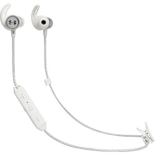 UA Sport Wireless React Headphones - White / Silver