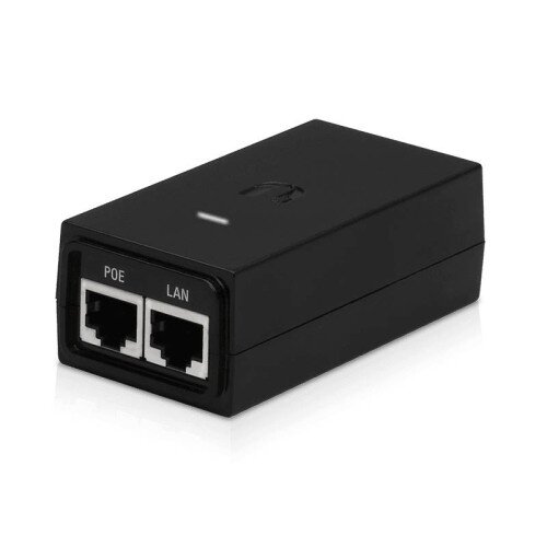 Ubiquiti 24V DC PoE Adapter - Mid-Power - Black