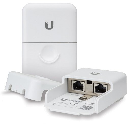 Ubiquiti Ethernet Surge Protector Ethernet to Ethernet Grounded ESD Protection