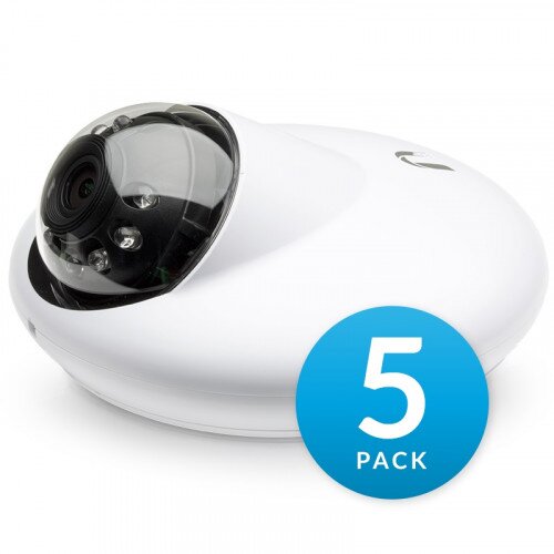 Ubiquiti UniFi Video Camera G3 Dome Wide-Angle 1080p Dome IP Camera with Infrared - 5-Pack