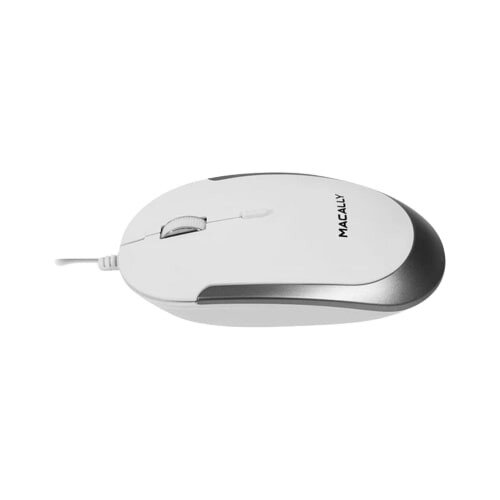 Macally USB-C Optical Quiet Click Mouse for Mac/PC