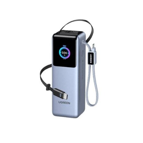 Ugreen 200W Power Bank 25000mAh Fast Charging Built-in Cable
