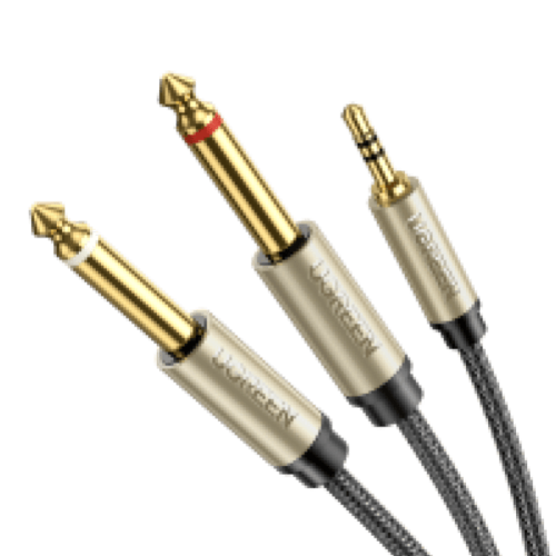 Ugreen 3.5mm TRS to Dual 6.35mm TS Cable - 3FT