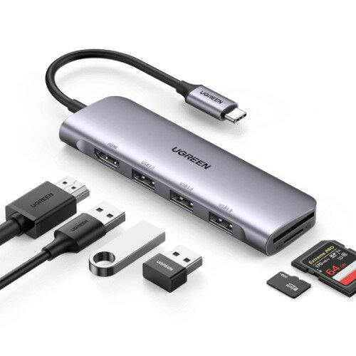 Ugreen 6-in-1 4K HDMI USB C Hub