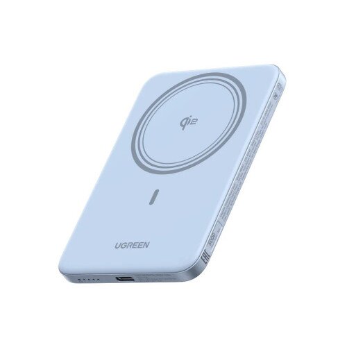 Ugreen MagFlow Air Magnetic Power Bank (5000mAh, Qi2 15W) - Starlight Blue