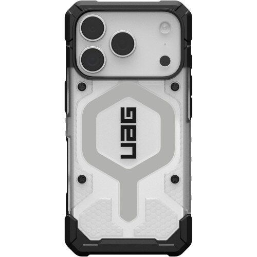 Urban Armor Gear Pathfinder Clear Case with MagSafe for iPhone 17 Pro - Ice/Silver