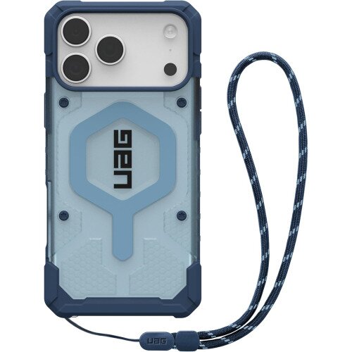 Urban Armor Gear Pathfinder Clear Case + Lanyard for iPhone 17 Pro Max - Blues