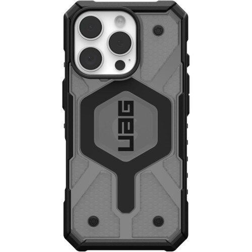 Urban Armor Gear Pathfinder Clear Case with Magsafe for iPhone 16 Pro - Ash/Black